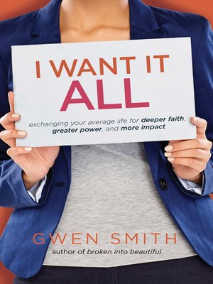 cover image of I Want It All